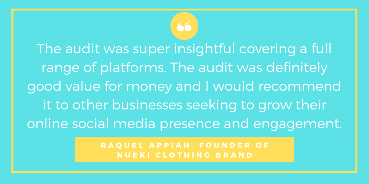 social media audit testimonial